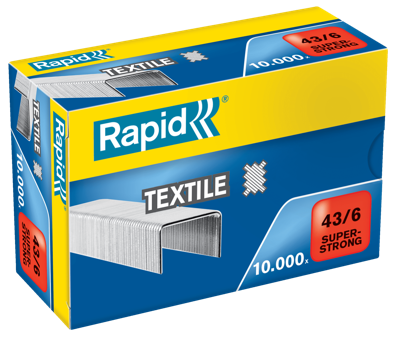 Rapid Nieten | 43/6 mm | Textiel Super Strong | 10.000 Stuks - 24872200