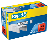 Rapid Nieten | 43/6 mm | Textiel Super Strong | 10.000 Stuks - 24872200