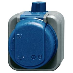 ABB 2CKA002083A0343 Geaard stopcontact IP66 Zwart, Gentiaan-blauw (RAL 5010)