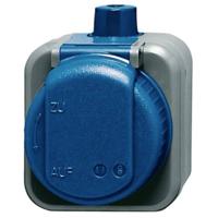 ABB 2CKA002083A0343 Geaard stopcontact IP66 Zwart, Gentiaan-blauw (RAL 5010)
