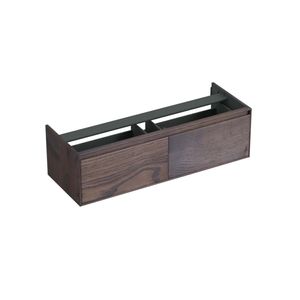 Onderkast Forzalaqua Reno 140x51x40 cm 2 Lades Softclose Eiken Charcoal Forzalaqua