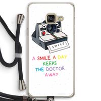 Smile: Samsung Galaxy A3 (2016) Transparant Hoesje met koord