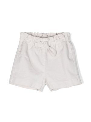 Il Gufo short côtelé à cordon de serrage - Gris