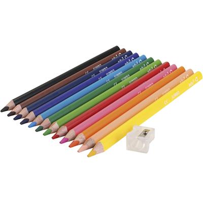 EDU3 Dikte 10 mm, vulling 5 mm, diverse kleuren, 12 stuk/ 1 doos