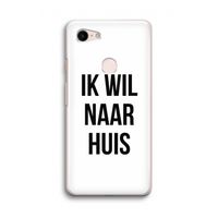 Ik wil naar huis: Google Pixel 3 Transparant Hoesje