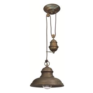 Franssen Stal lamp Landelijk Veranda 4 32cm koperbruin 231596