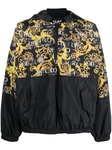 Versace Jeans Couture hoodie à logo imprimé - Noir