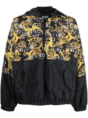 Versace Jeans Couture hoodie à logo imprimé - Noir