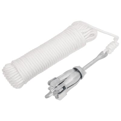 VidaXL Anker met touw inklapbaar 1,5 kg smeedijzer zilverkleurig