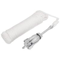 VidaXL Anker met touw inklapbaar 1,5 kg smeedijzer zilverkleurig