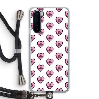 GIRL POWER: OnePlus Nord Transparant Hoesje met koord