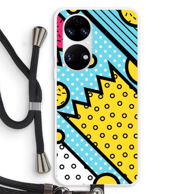 Pop Art #1: Huawei P50 Transparant Hoesje met koord