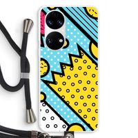 Pop Art #1: Huawei P50 Transparant Hoesje met koord