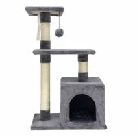 Krabpaal voor Katten POPPY 50 x 30 x 80 cm Grijs