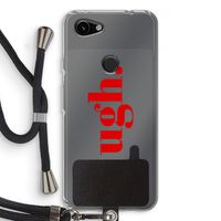 Ugh: Pixel 3a Transparant Hoesje met koord