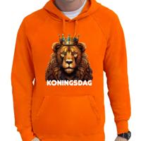 Koningsdag verkleed hoodie heren - leeuw - Koningsdag - oranje