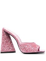 The Attico mules Devon 115 mm à sequins - Rose - thumbnail