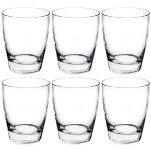 Set van 12x stuks tumbler waterglazen/drinkglazen transparant 280 ml