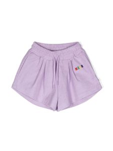 MSGM Kids short de sport à logo brodé - Violet