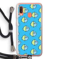 Visjes: Samsung Galaxy A20e Transparant Hoesje met koord