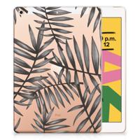 Apple iPad 10.2 | iPad 10.2 (2020) | 10.2 (2021) | Siliconen hoesje | Leaves Grey