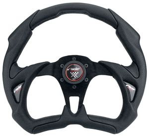 Simoni Racing Sportstuur X5 Poly Pelle 350mm - Zwart SRX535PN