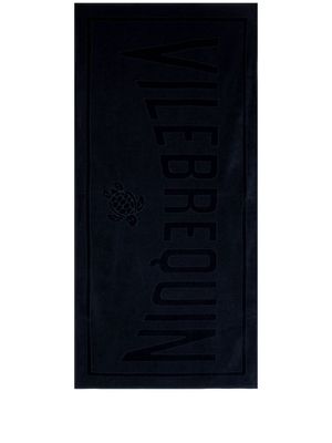 Vilebrequin serviette de bain à logo en jacquard - Bleu
