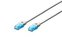 Digitus DK-1613-A-005 RJ45 Netwerkkabel, patchkabel CAT 6A U/UTP 0.50 m Grijs Halogeenvrij, Verdraaide paren 1 stuk(s)