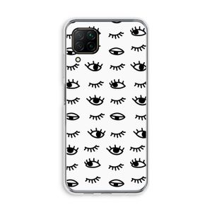 Eye pattern #2: Huawei P40 Lite Transparant Hoesje