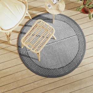 VidaXL Buitenkleed arakil ø120 cm pp grijs