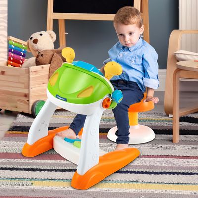 Kinderspeelgoed Interactief Stuurwiel met Krukje Educatieve en Onderwijzende Rijdende Auto voor Kleuters Rijdende Simulator