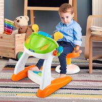 Kinderspeelgoed Interactief Stuurwiel met Krukje Educatieve en Onderwijzende Rijdende Auto voor Kleuters Rijdende Simulator