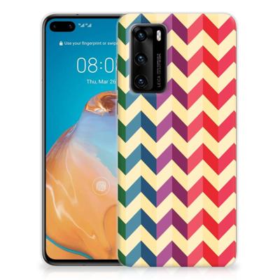 Huawei P40 | TPU bumper | Zigzag Multi Color