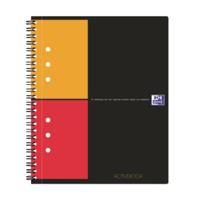 Oxford 100102880 Collegeblok Grijs, Oranje, Rood DIN A5+ Geruit Aantal paginas: 80