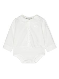 ETRO KIDS body à motif Pegaso - Blanc