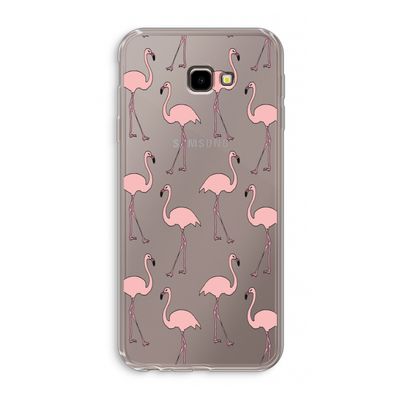 Anything Flamingoes: Samsung Galaxy J4 Plus Transparant Hoesje