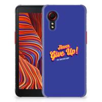 Samsung Galaxy Xcover 5 | Siliconen hoesje | met naam Never Give Up