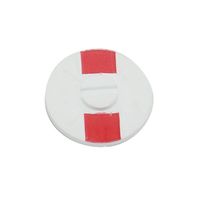 Toilet rood-wit plaatje 5mm stift