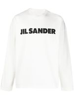 Jil Sander sweat en coton à logo imprimé - Blanc - thumbnail