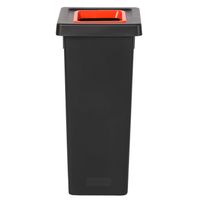 Plafor Fit Prullenbak – 53L – recycling - Zwart/Rood