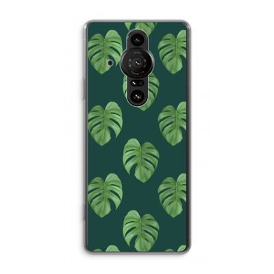Monstera leaves: Sony Xperia Pro-I Transparant Hoesje