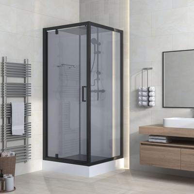 Marina Douchecabine - 90x90cm - incl. douchegarnituur - zwart 540031955504