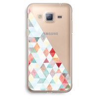 Gekleurde driehoekjes pastel: Samsung Galaxy J3 (2016) Transparant Hoesje Gekleurde driehoekjes pastel: Samsung Galaxy J3 (2016) Transparant Hoesje