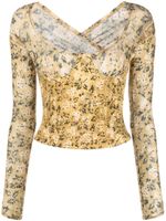 KNWLS haut-corset Scythe - Jaune