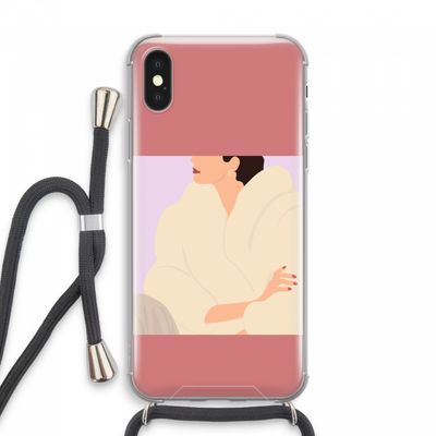 Cosy: iPhone XS Max Transparant Hoesje met koord