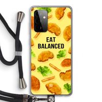 Eat Balanced: Samsung Galaxy A72 5G Transparant Hoesje met koord