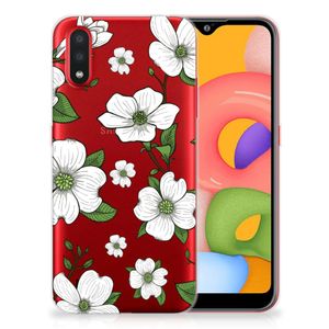 Samsung Galaxy A01 TPU Case Dogwood Flowers