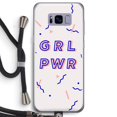 GRL PWR: Samsung Galaxy S8 Plus Transparant Hoesje met koord