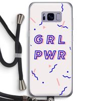 GRL PWR: Samsung Galaxy S8 Plus Transparant Hoesje met koord