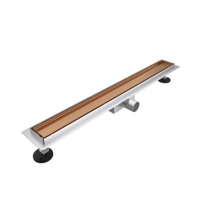 Fortifura Galeria douchegoot - 70cm - tegelrooster - vloerflens - Geborsteld koper PVD (Koper) SW679909/SW1075355
